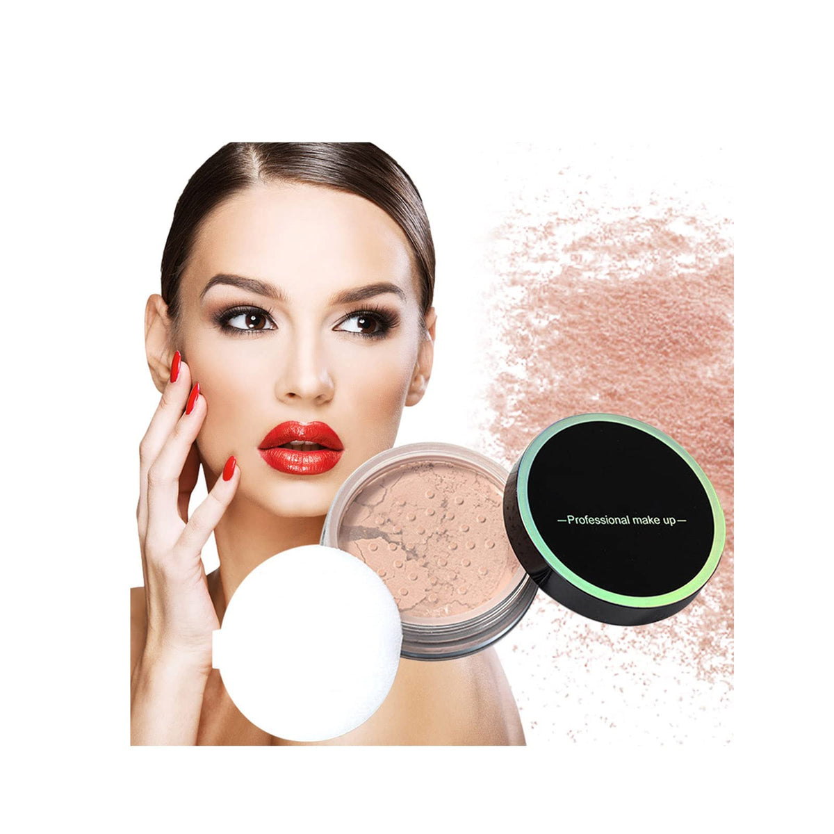 Loose Face Powder, Setting Powder For Soft-Focus Finish, Silky, Weightless, Blurring, Smooths, Minimizes Pores and Fine Lines, Semi-Matte Finish