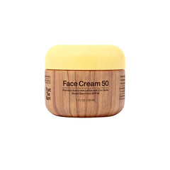 Sun Bum SPF 50 Face Cream Sunscreen with Zinc Oxide - Broad Spectrum Moisturizing Facial Sunscreen with Vitamin E - Hawaii 104 Act Compliant (Without Octinoxate & Oxybenzone) - Travel Size - 1 oz