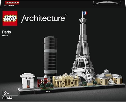 LEGO 21044 Architecture Paris Model Building Set for Adults with Eiffel Tower and The Louvre Model, Skyline Collection, Office Home Décor, Collectible Gift Idea for Women, Men, Her or Him