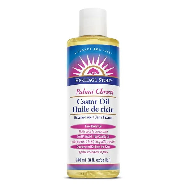 HERITAGE STORE Castor Oil, 8 OZ