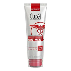 Curel Ultra Healing Ointment, Healing Ointment with Touch Free Applicator, Body and Face Moisturizer for Women and Men, 4 Oz
