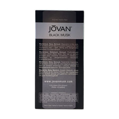 Jovan Black Musk/Jovan Cologne Spray 3.0 Oz (M)