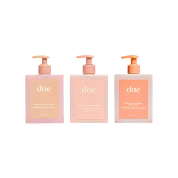 DAE Hair Signature Duo Set (Shampoo & Conditioner) & Body Wash Bundle - Strengthening, Softening, Detoxifying, Sulfate Free For All Hair Types