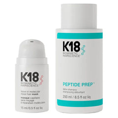 K18 Hair Repair Kit - Hair Mask (15ml) and Detox Shampoo (8.5 oz)