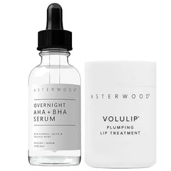 Asterwood Overnight AHA+BHA Serum + Lip Treatment