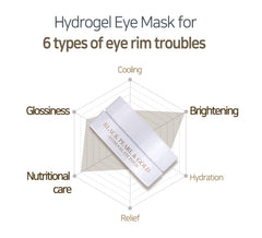 Petitfee Black Pearl and Gold Hydrogel Eye Patch - 60 Sheet