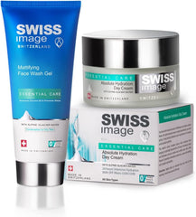 Swiss Image Essential Care Mattifying Face Wash Gel 200ml & Hydration Day Cream with SPF Filter 50ml For Daily Hydration| Long Lasting Mattifying & Hydration Look