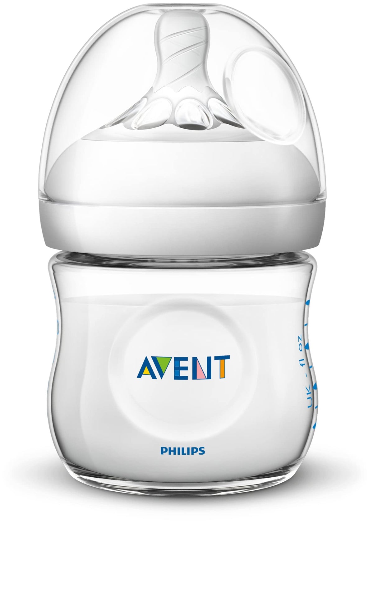 Philips AVENT Natural Baby Bottle, Clear, 4 Oz