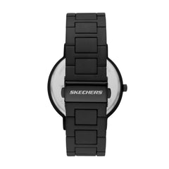 Skechers Men's Ardmore Quartz Metal and Silicone Casual Sports Watch - Ardmore Blackout