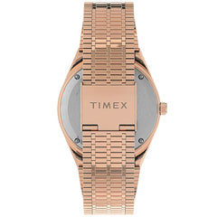 Timex Women's Analogue Watch with a Stainless Steel Bracelet Q Reissue - Rose Gold