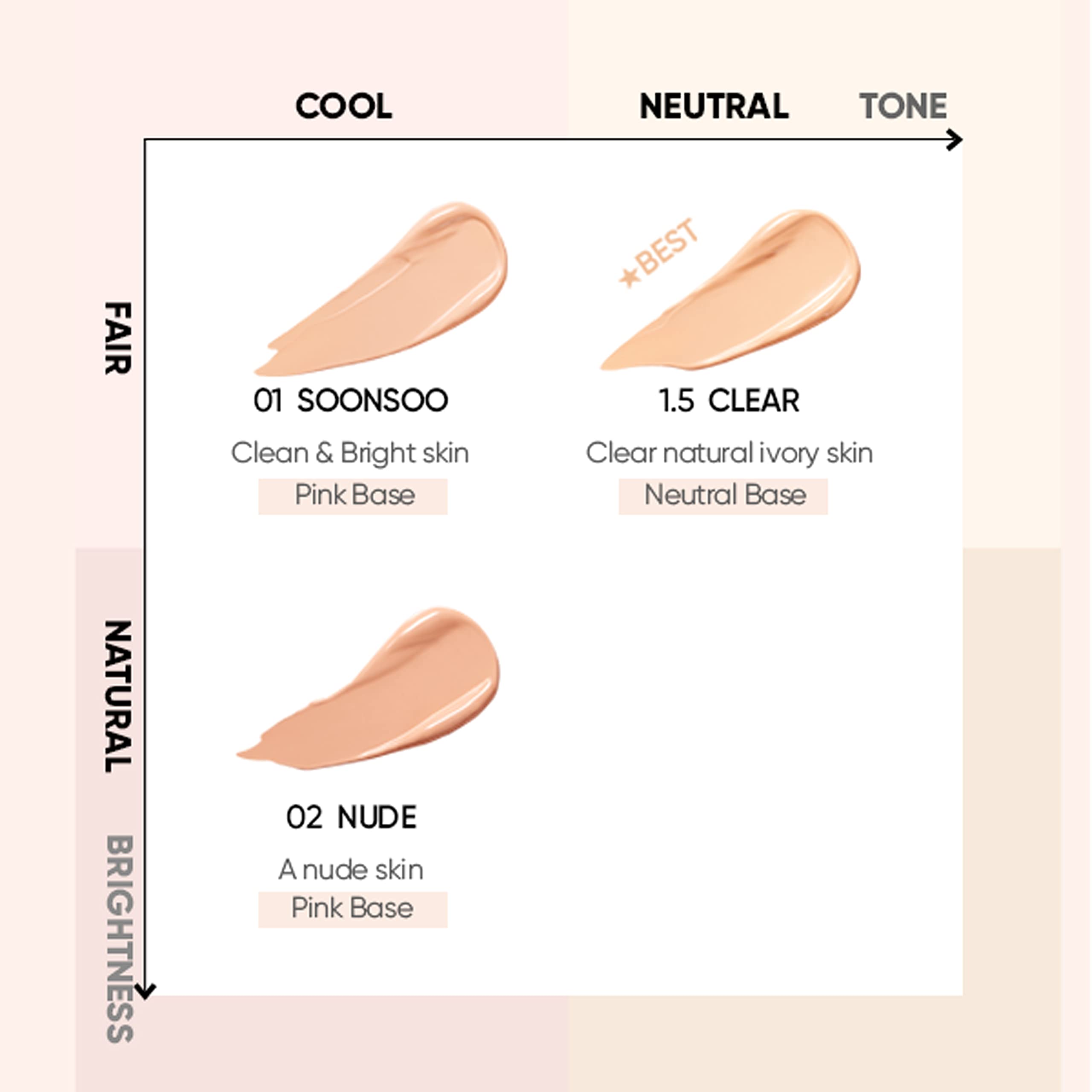 AMUSE Dew Jelly Vegan Cushion Foundation 1.5 CLEAR