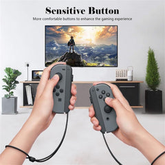 FENDOUNIU Joysticks Wrist Strap for Switch Joycon, 2 Pack Lanyard Replacement Accessories for Joy-Con Controller, Support Adjustable Tightness Straps for Nintendo Switch and OLED Joycon (Black)