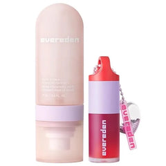 Evereden Kids Ruby Red Tinted Non Toxic Lip Gloss & Kids Multi Vitamin Hydrating Face Mist Set Nourishing Preppy Skincare Face Spray and Safe Girls Makeup for 6 & Up Nourish, Moisturize, & Protect