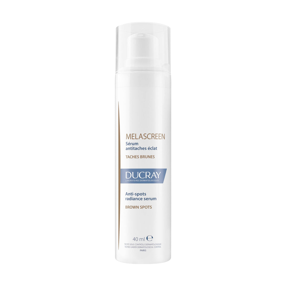 Ducray Melascreen Eclat Light Cream SPF15 - Daily Lightening Anti-Brown Spot Care - Non Comedogenic - 40ml Pump Bottle