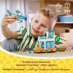 LEGO Animal Crossing Fly with Dodo Airlines Airport Playset, Plane Toy for 7 Plus Year Old Girls & Boys, with a Pilot Minifigure, Set Inspired by the Video Game Series, Birthday Gift for Kids 77051