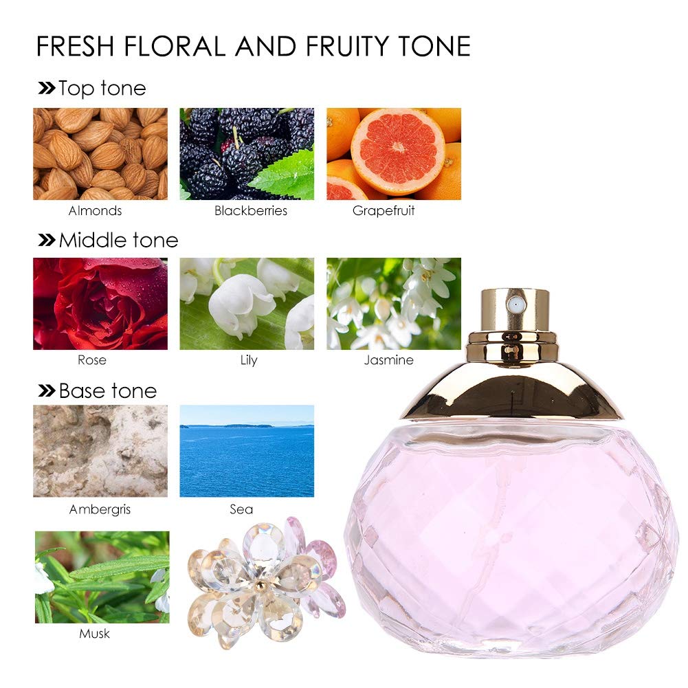 60ml Perfume for Women, Lady Perfume Flower Wood Fragrance Perfume(·Ûɫ)