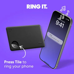 Tile Slim Bluetooth Tracker (RE-62011) - Black