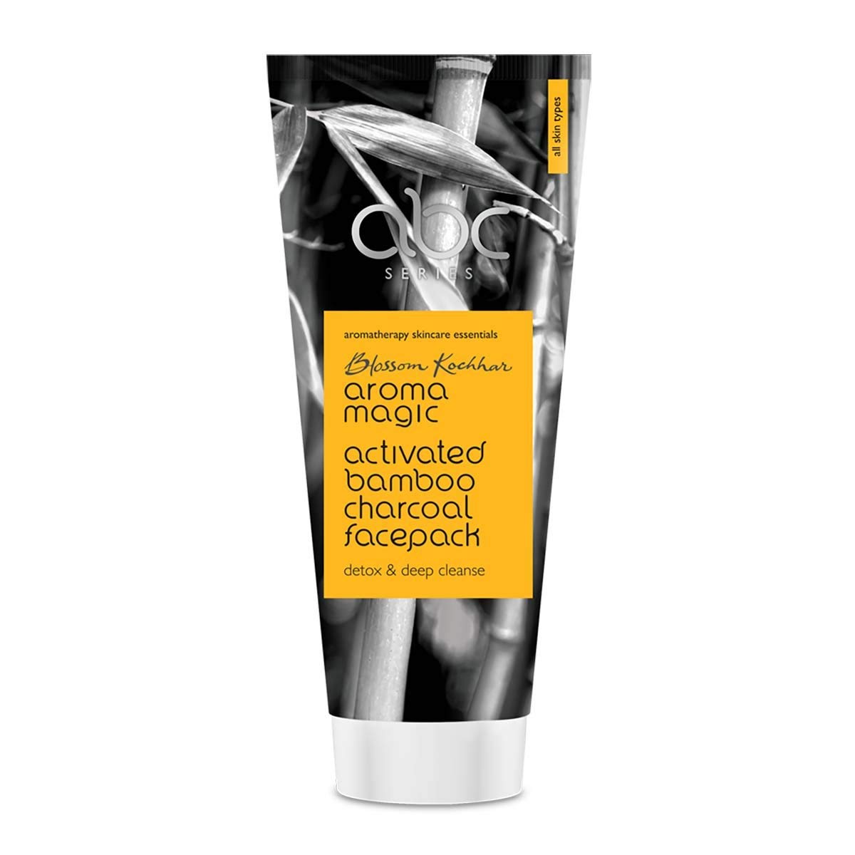 Aroma Magic Activated Bamboo Charcoal Face Wash, 100 ml, Black