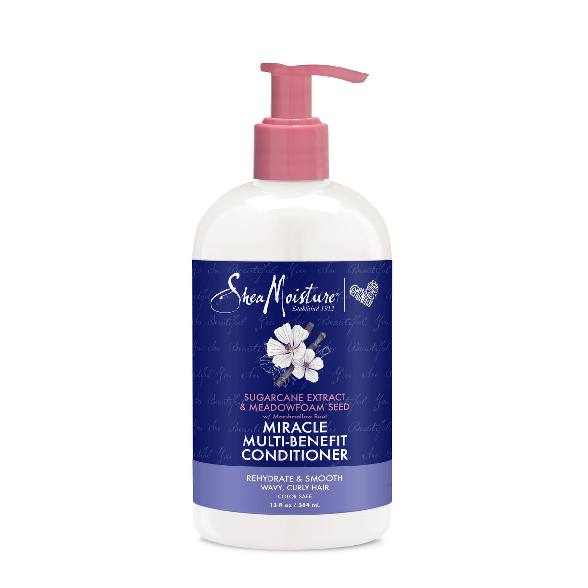Shea Moisture Silicone-Free Conditioner for Dry Hair, Sugarcane & Meadowfoam, Sulfate-Free Conditioner, 13 oz