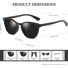 KANASTAL Polarized Sunglasses for Women Men, Classic Driving Ladies Sun Glasses, Fashion Butterfly Shades for Womens Outdoor 100% UV400 Protection