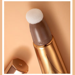 Liquid Contour Beauty Wand, Highlighter and Bronzer Stick with Cushion Applicator, Long Lasting Natural Shimmer Smooth Silky Cream Face Highlighter Bronzer Stick Makeup (#02)