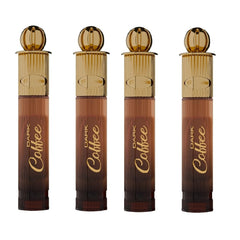 Coffee Alcohol Free Attar Roll On for Men & Women - Pack of 4 (6ml Each) | Exquisite & Long Lasting Fragrance