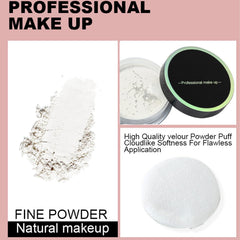 Fixing Face Setting Powder - Loose Powder Long Lasting Lightweight Face Powder - Oil Control Breathable Lighting Setting Powder - Makeup Powder for All Skin Types Face Make-up (01White)