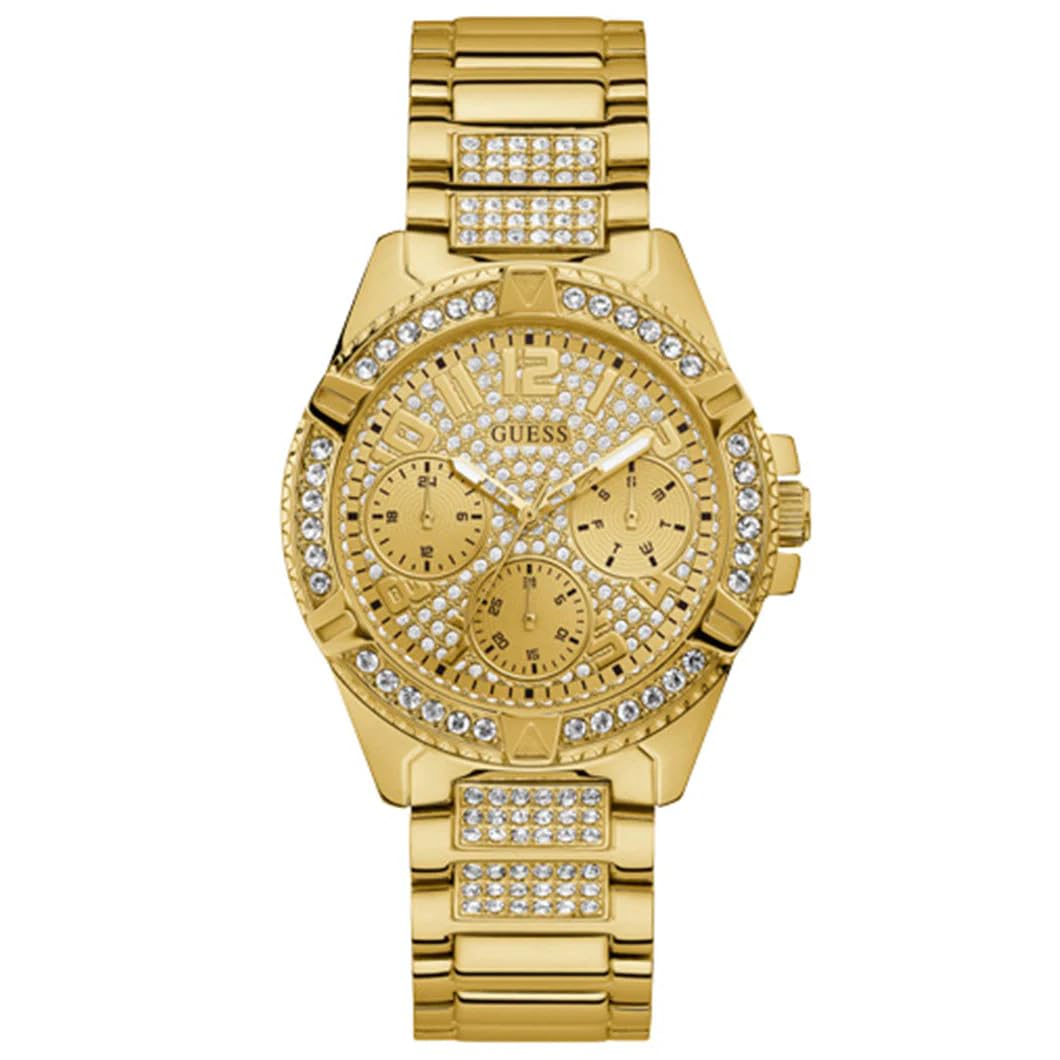 GUESS Womens Quartz Watch, Analog Display and Stainless Steel Strap W1156L1