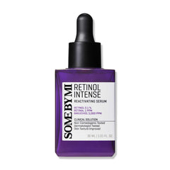 Some By Mi Retinol Intense Reactivating Face Serum | Mild 0.1% Retinol Serum For Anti-Aging And Glass Skin | Improvement Of Post Acne Marks, Skin Texture & Elasticity | 1.01Oz, 30Ml
