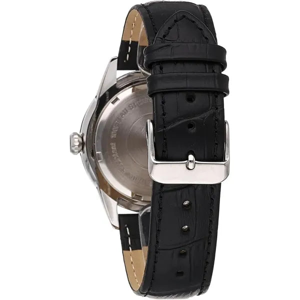 Armitron Men's Day/Date Function Dial Croco-Grain Leather Strap Watch