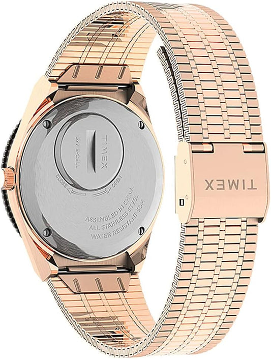 Timex Women's Analogue Watch with a Stainless Steel Bracelet Q Reissue - Rose Gold
