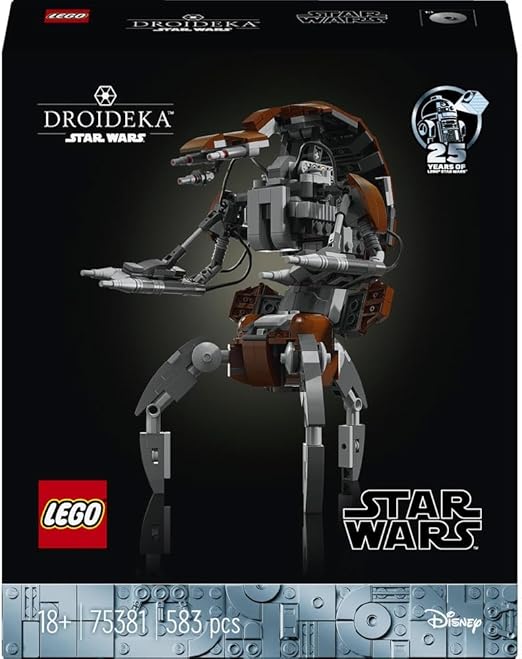 LEGO Star Wars Droideka Set, Collectible Droid Model Kit for Adults to Build, Home Officé Decor Display Figure, Memorabilia Gift idea for Men, Women, Him, Her & Fans 75381