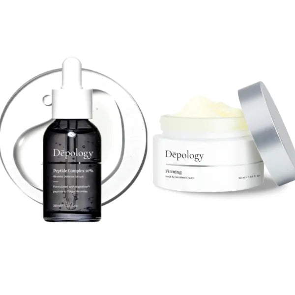 Depology Peptide Complex 10% Wrinkle Defense, Firming Neck & Decollete Cream, Anti-Aging Neck Cream for Tightening and Wrinkles with IDEALIFT 4%