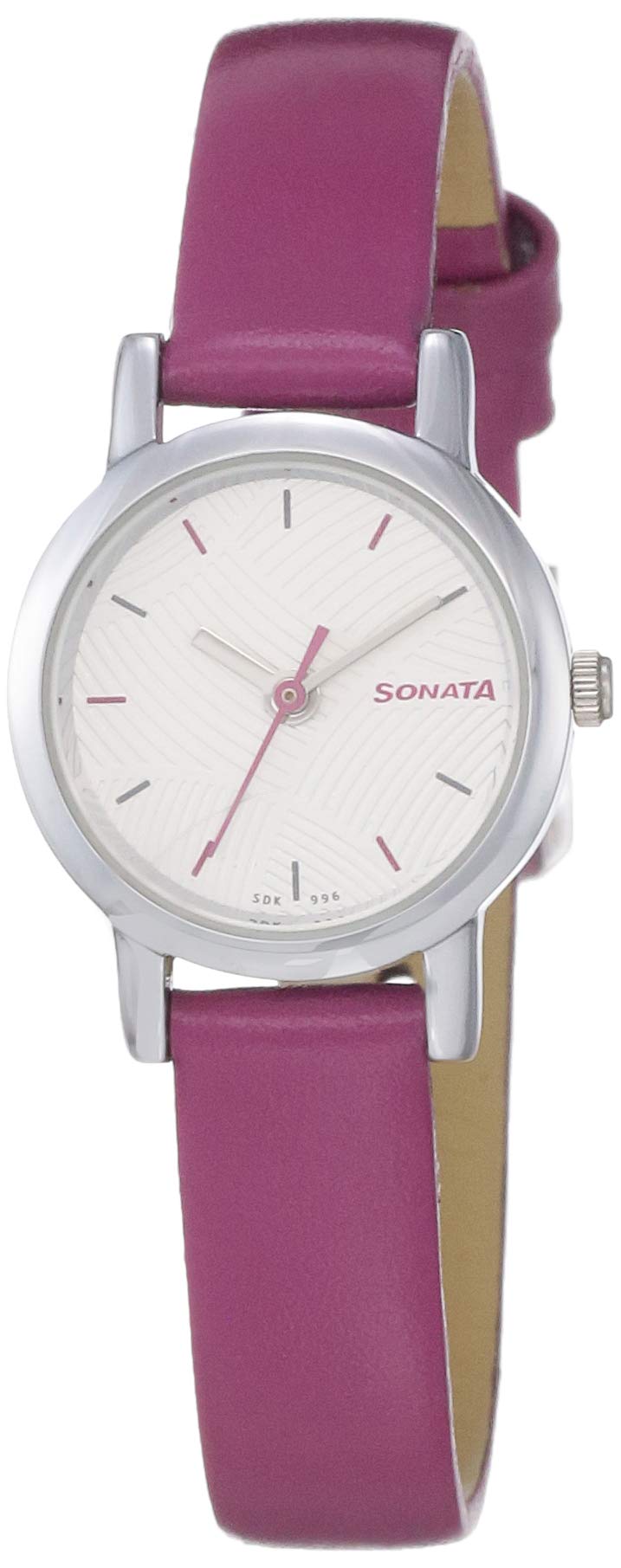 Sonata Silver White Dial Analog watch For Women-NR8976SL14