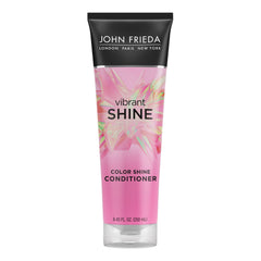 John Frieda Vibrant Shine Conditioner with Rosehip Oil, Moisturizing Conditioner for Shiny Hair, Sulfate-Free and Paraben-Free, 249 ml