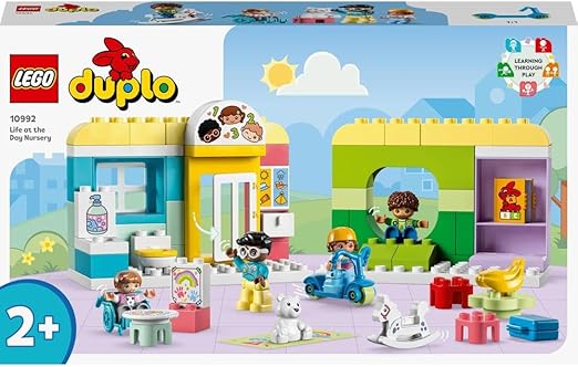 LEGO 10992 DUPLO Town Life At The Day Nursery, Educational Toy for 2+ Year Old Toddlers, Learning Set with Building Bricks and 4 Figures incl. Preschool Teacher