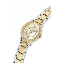 GUESS Women Analog Quartz Watch with Stainless Steel Strap GW0468L1