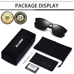 Joopin Sunglasses for Men Women, Fashion Polarized Sun Glasses Retro Square Shades UV Protection Driving