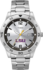Timex Tribute Men's Citation 42mm Quartz Watch with Stainless Steel Strap - LSU Tigers