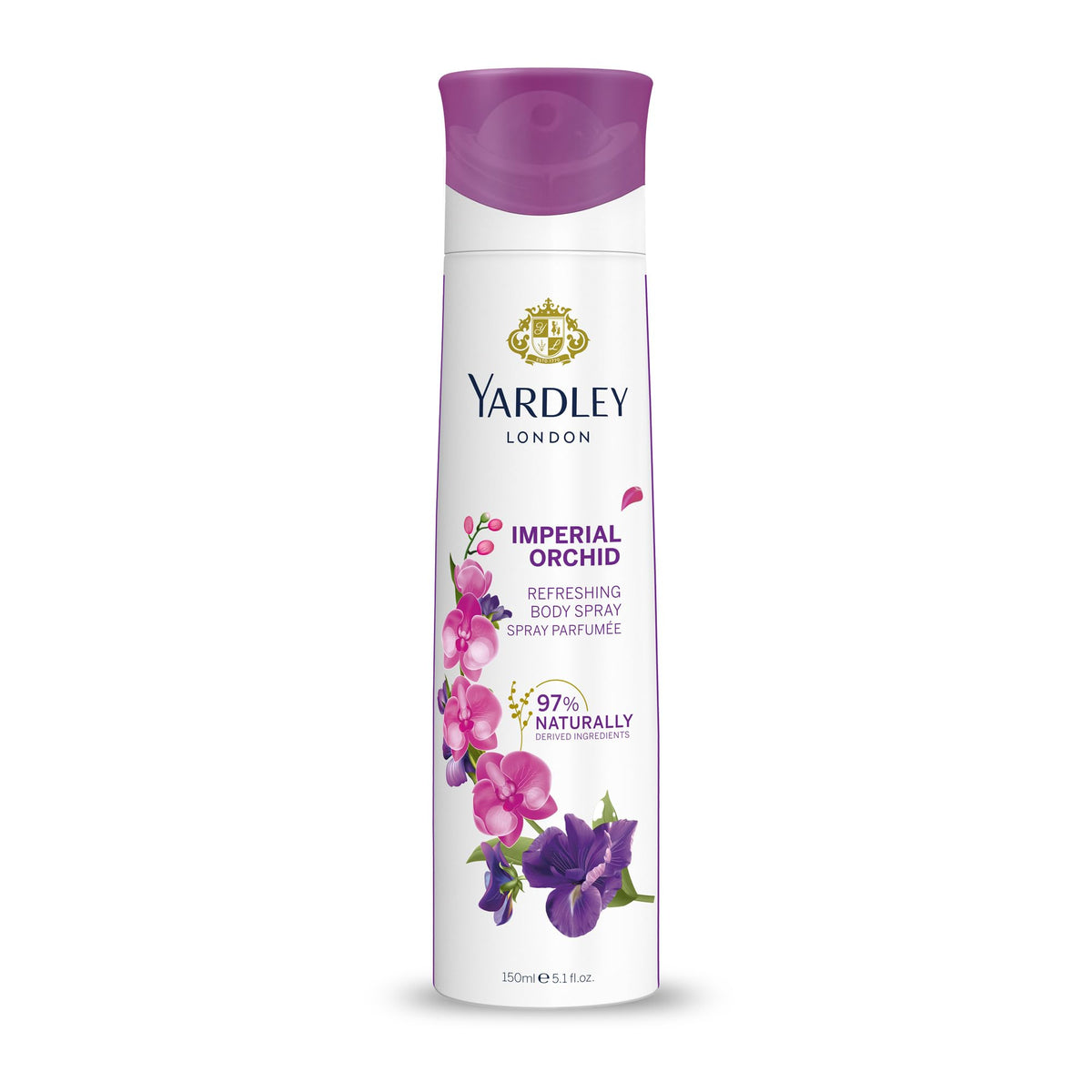 Yardley London Imperial Orchid Body Spray For Women, 150 ml