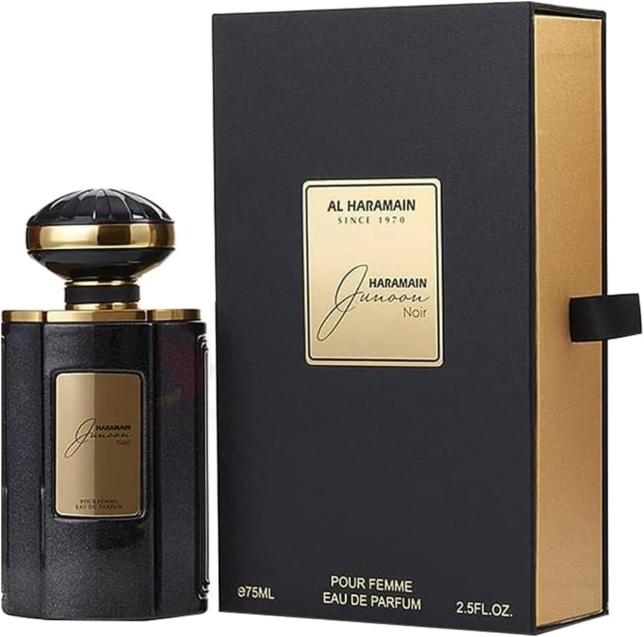 Al Haramain Junoon Noir Eau de Perfume for Unisex, 75 ml