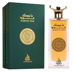 "Oud Khaleeji MAJESTIC OUD 100ml Perfume EDP - A Majestic Symphony of Opulence, Elegance, and Captivating Fragrance"