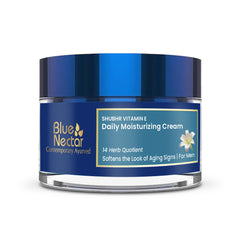 Blue Nectar Face Cream for Men, Daily Moisturizing Anti Aging Cream for Men with Face Glow for Oily Skin and Normal Skin 50 g