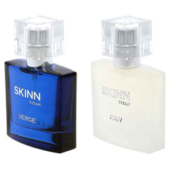 Skinn by Titan Raw and Verge Perfumes for Men, 25ml (Pack of 2)