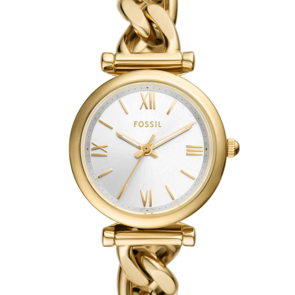 Fossil Women's Carlie Mini Quartz Stainless Steel Three-Hand Watch, Color: Gold (Model: ES5329)