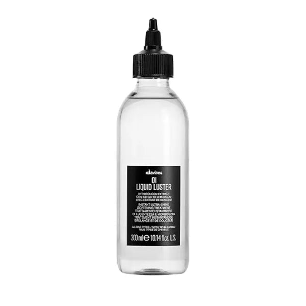 Davines OI Liquid Luster, Weightless Hair Treatment for Instant Glass Like Shine Softens, Detangles & Polishes Hair in Seconds with Roucou Oil Rinse-Out Glossing Fluid, 10.14 Fl Oz