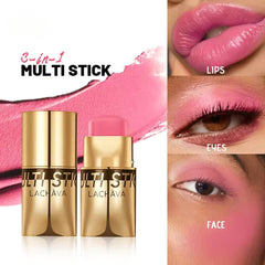 NIKITA.VIVI 3 in 1 Multi Stick for Blush Eyeshadow & Lipstick (#10), Eyeshadow Lipstick and Face Blusher Cream, Non Sticky Moisturizing Hydrating Smooth Face Blush Makeup Lipstick 8G