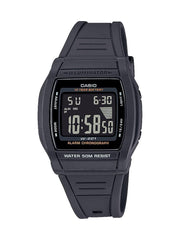 Casio Luminator W201-1BV Digital Chronograph Stopwatch with Daily Alarm, Black