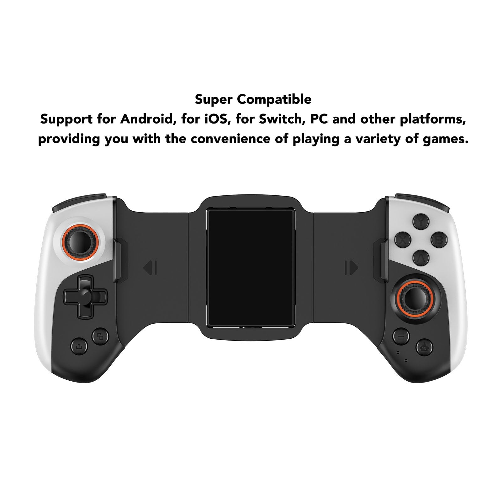 XUMIUZIY Bluetooth Mobile Game Controller for Android & & Switch, Wireless Telescopic Gamepad with Radiator & Joysticks, M1/M2 Programmable Button, Long Battery Life