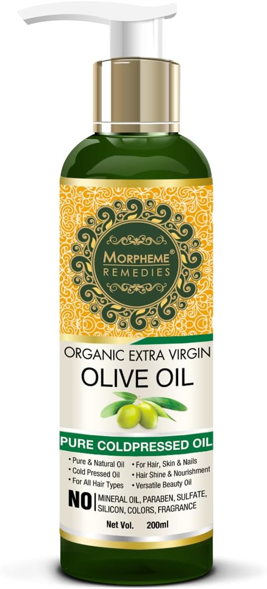 Morpheme Remedies Cold Pressed Organic Extra Virgin Olive Oil, 200ml
